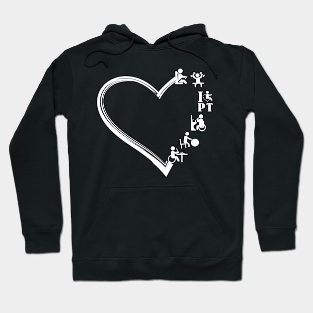 Physical Therapy cute love Therapist PT Therapy Assistant Hoodie by Shop design